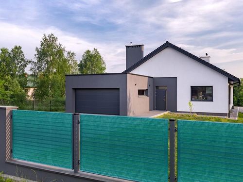 Siatka Cieniująca Maskująca Osłona Mata NA Płot Balkon Ogrodzenie 1,5 x 10m na Arena.pl