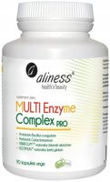 MULTI Enzyme Complex PRO x 90 VEGE kaps Aliness Trawienie Enzymy Bromelaina