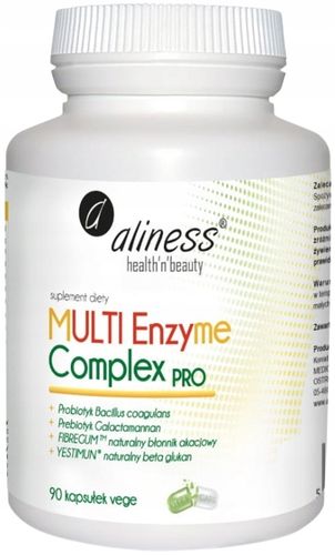MULTI Enzyme Complex PRO x 90 VEGE kaps Aliness Trawienie Enzymy Bromelaina na Arena.pl