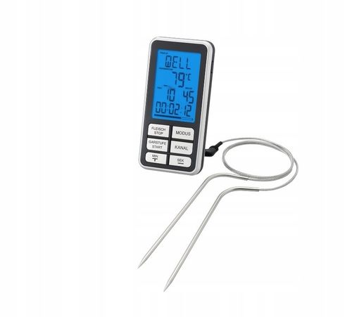 BEZPRZEWODOWY TERMOMETR DO GRILLA WĘDZARNI DOMOWY DO MIĘSA STEKÓW 2x na Arena.pl