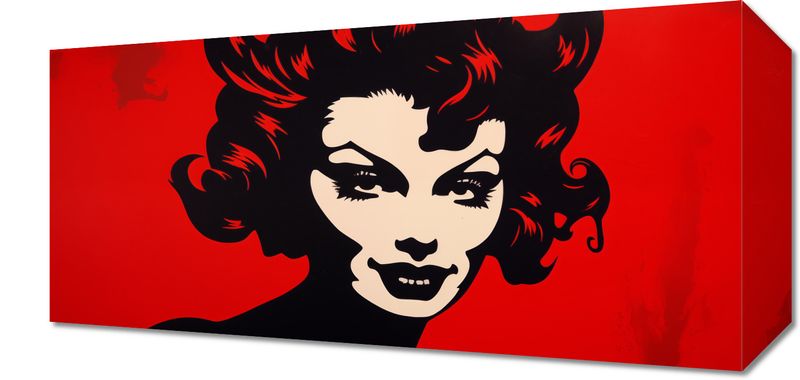 Obraz 40x20cm Czerwona Diablica zdjęcie 1