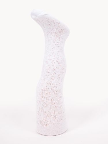 Rajstopy dziewczęce bawełniane żakardowe białe esy floresy 116-122 na Arena.pl