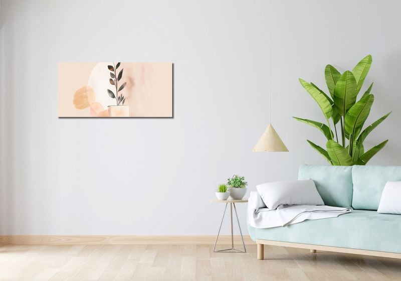 Obraz 90x40cm Doniczkowy Kolor zdjęcie 2