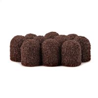 10x AlleMed Kapturki ścierne do pedicure z bawełnianym środkiem 10mm #60