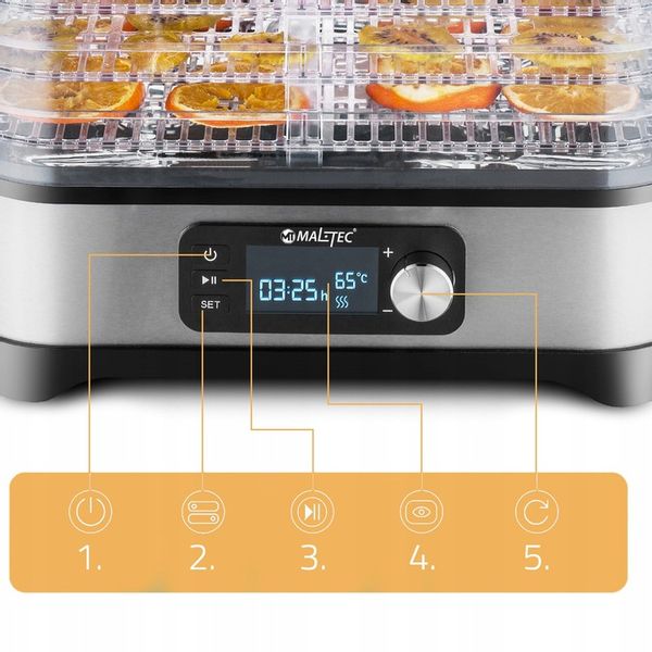 Suszarka Spożywcza PerfectDRY 450W Grzybów Owoców Warzyw Ziół Żywności zdjęcie 13