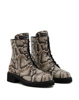 Giuseppe Zanotti Buty Thora z efektem skóry węża rozmiar 36