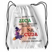 Plecak Dla Łucji Sportowy Szkolny Worek Torba Z Nadrukiem Ze Zdjęciem