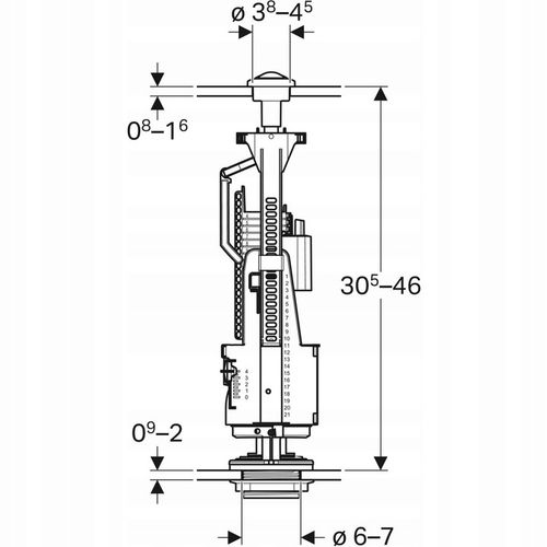GEBERIT ZAWÓR SPUSTOWY DWUDZIELNY IMPULS BASIC na Arena.pl