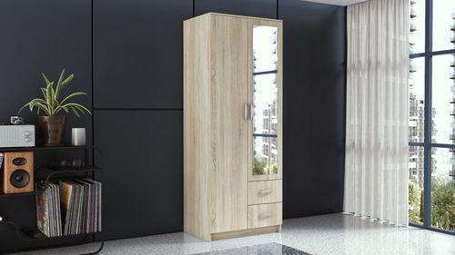 SZAFA ROMANA LUSTRO 80cm SONOMA na Arena.pl
