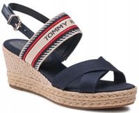 BUTY NA KOTURNIE TOMMY HILFIGER DAMSKIE SANDAŁY 39