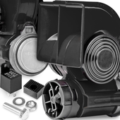 MOCNY KLAKSON DWUTONOWY NAUTILUS 139 dB 12V GŁOŚNY 139 db