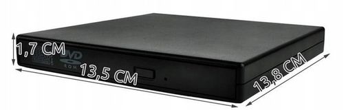 2 x NAPĘD ZEWNĘTRZNY CD-R DVD-ROM RW USB NAGRYWARKA ODTWARZACZ DO LAPTOPA S na Arena.pl