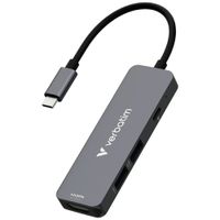 adapter hub verbatim usb-c/hdmi/usb-a    3.2/usb-a 2.0 aluminiowy
