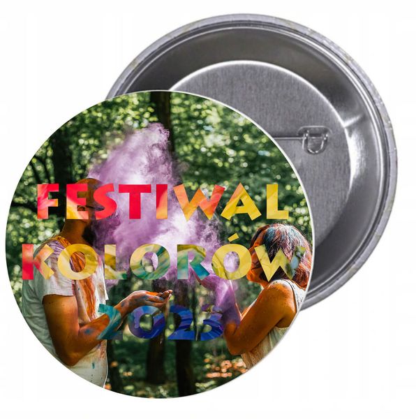 Przypinki buttony HIT TANIO FESTIWAL KOLORÓW 2023 zdjęcie 1