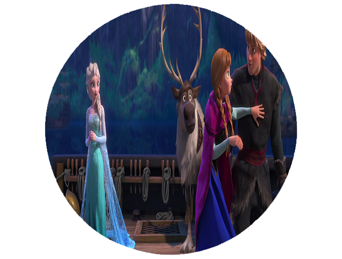 Opłatek na tort Kraina Lodu zdjęcie 1