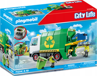 Playmobil City Life Samochód Śmieciarka Recycling Truck +akcesoria