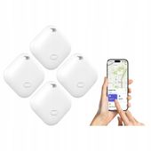 Lokalizator Gps Do Kluczy Bluetooth Key Finder Do Apple Ios 30M Biały 4X