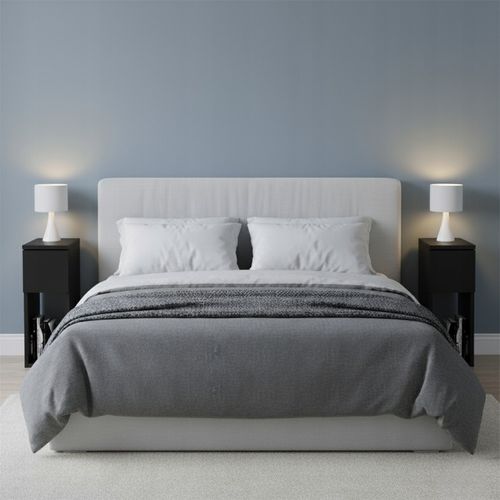 SZAFKA NOCNA CZARNA WĄSKA 20CM Z SZUFLADĄ I PÓŁKĄ LOFT STOLIK NOCNY na Arena.pl