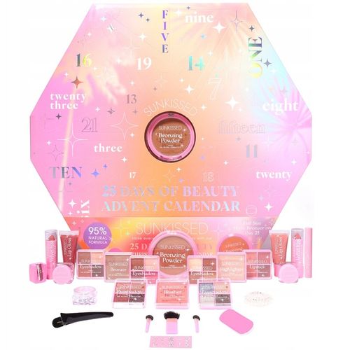 Sunkissed Kalendarz Adwentowy Zestaw Kosmetyków Damskich Do Makijażu 2024 na Arena.pl