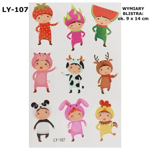 Tatuaże dla dzieci, różne wzory - H-05 na Arena.pl