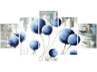 80CM 150CM OBRAZ 5 ELEM ABSTRAKCYJNE DMUCHAWCE ŚCIENNY