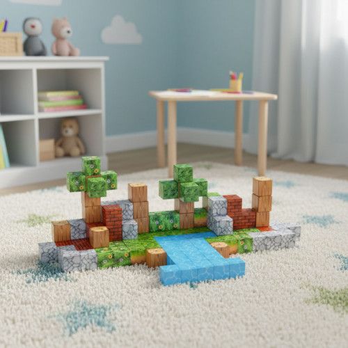 KLOCKI MAGNETYCZNE 119 ELEMENTÓW SZEŚCIANY DLA DZIECI 3+ LAT na Arena.pl