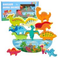 DLA DZIECI DINOZAURZA WIEŻA  ZRĘCZNOŚCIOWA UKŁADANKA