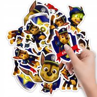 NAKLEJKI NA ZESZYT NALEPKA Z POSTACIAMI PSI PATROL CHASE WZORY 10SZT