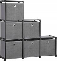 REGAŁ WTYKOWY PUDEŁKA MATERIAŁOWE SZAFKA ORGANIZER 6 KOSTEK 105x105x30cm