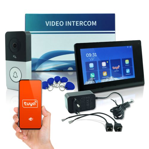 Wideodomofon WiFi FHD Tuya Ekran LCD POE Czujnik Ruchu IR Kamery IP RFID na Arena.pl