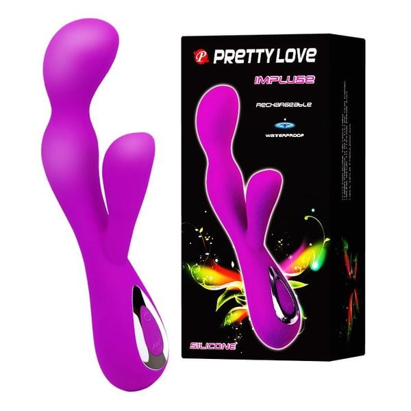 Futurystyczny Wibrator Silikonowy Wielofunkcyjny Pretty Love Impulse zdjęcie 1