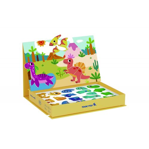 DLA DZIECI  UKŁADANKA MAGNETYCZNA DINOZAURY PUZZLE na Arena.pl