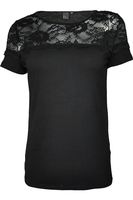 Czarna Bluzka, Koronka (D) - 36 / S