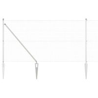 Ogrodzenie z słupkami Srebrny 1.2 x 50 m Stal