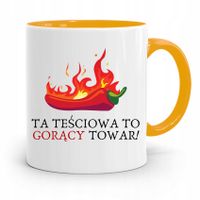 Kubek Żółty Teściowej Mamy Teściowa Gorący Towar Z Nadrukiem Ze Zdjęciem