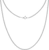 ŁAŃCUSZEK SREBRNY 925 PANCERKA 55cm NASZYJNIK