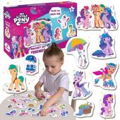zestaw magnesów my little pony kucyki kolorowe kompaktowe układanka
