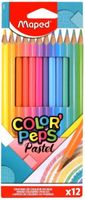 kredki colorpeps pastel trójkątne 12szt