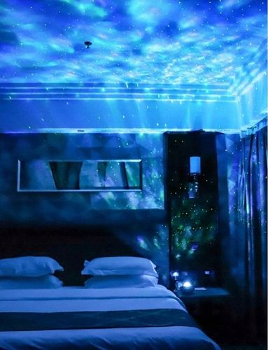 PROJEKTOR GWIAZD LED GŁOŚNIK LAMPA NOCNA + PILOT na Arena.pl