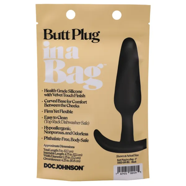 doc johnson plug anatomiczny classic 12 cm czarny zdjęcie 3