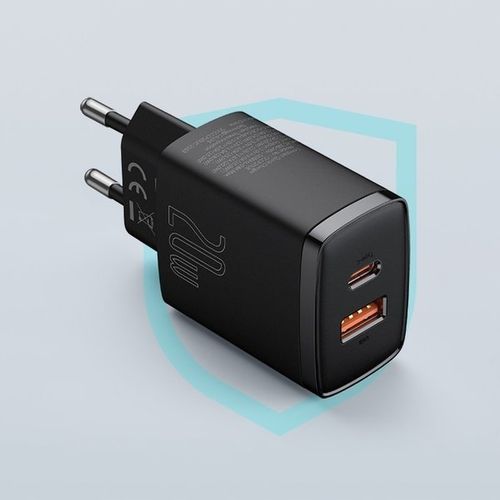SZYBKA ŁADOWARKA SIECIOWA USB / USB-C 20W 3A PD QC 3.0 Baseus Compact na Arena.pl