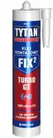 Tytan Professional Klej montażowy Fix2 GT biały 290ml TURBO