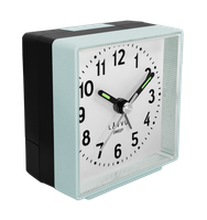 LAVVU Srebrno-niebieski budzik SWEEP - 3 LATA GWARANCJA!