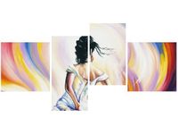 OBRAZ KOBIETA ABSTRAKCIE KOLORÓW