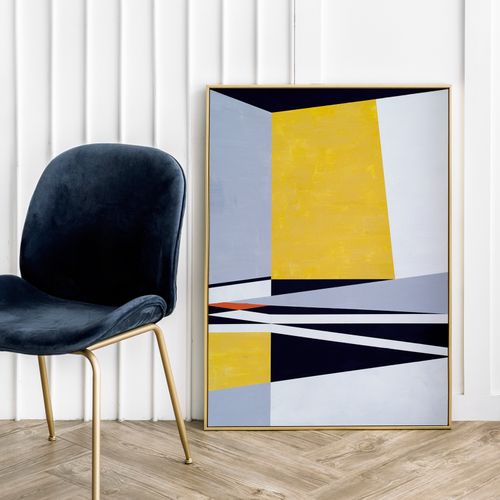 Plakat geometryczna abstrakcja 21x29,7 cm A4 na Arena.pl