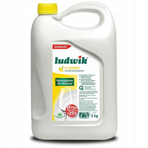 LUDWIK Płyn do mycia naczyń cytrynowy 5 kg na Arena.pl