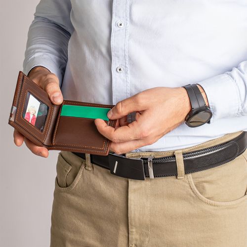 Pasek I Portfel Na Prezent Dla Chłopaka Elegancki Męski Zestaw Zp07 na Arena.pl