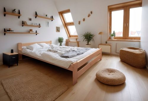 ŁÓŻKO DREWNIANE sosnowe Relax 120x200 + stelaż drewniany na Arena.pl