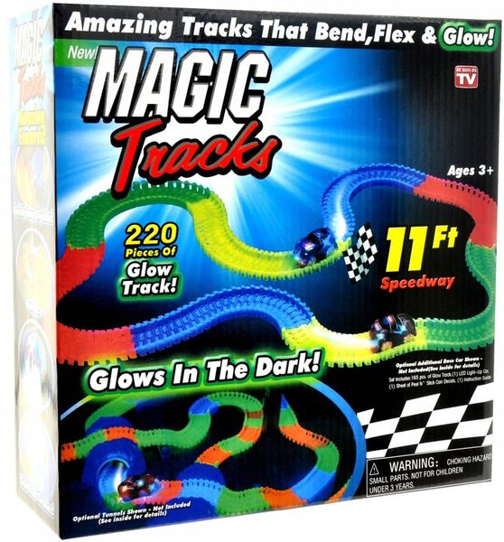 TOR SAMOCHODOWY ŚWIECĄCY MAGIC TRACKS 220EL+ auto zdjęcie 1