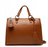 Torebka damska z kłódką i kluczykiem TRUSSARDI Peony Tote Sm 75B01286 brąz